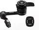 Smnu Motorcycle Mirror Phone Mount Black Aluminum Magnetic Anti-Vibration Mount