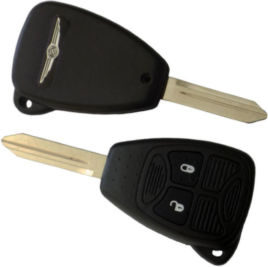 Carcasă Cheie Auto de Tip Chrysler Jeep 2 Butoane Tip No2