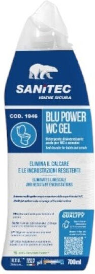 Sanitec Επαγγελματικό Blu Power Gel Καθαρισμού Κατά των Αλάτων 6x700ml