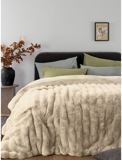 Palamaiki Comfo Single Sherpa Comforter 160x220 cm Ecru
