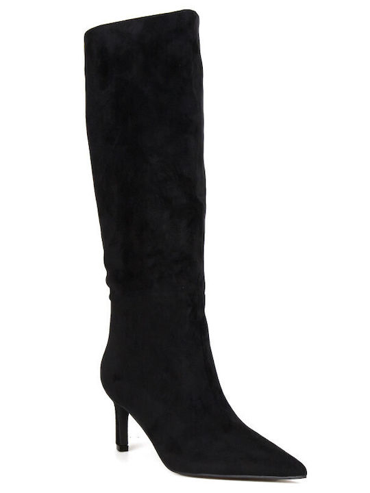 Wildleder Damenstiefel Schwarz
