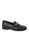 Leather Women's Moccasins in Black