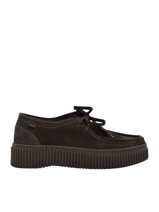 Ragazza Leather Women's Boat Shoes in Brown