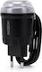 Φορτιστής Αυτοκινήτου 25w Pd + 18w Qc Ενσωματωμένο Καλώδιο Usb-c & Θύρα Usb-a Ταχεία Φόρτιση Led Φως Μαύρος