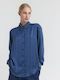 Langärmeliges Damenhemd Blue