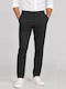 Herren Chinohose Slim Fit Dunkelgrau
