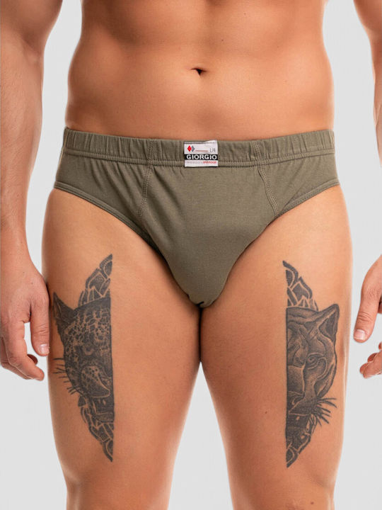 Men's Khaki Slips 6 Pack
