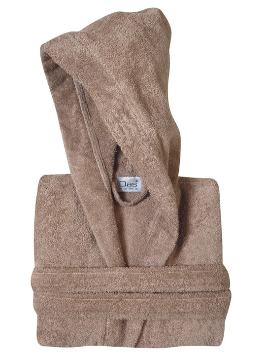 Das Home 1446 Bademantel mit Kapuze Beige 430 g/m²