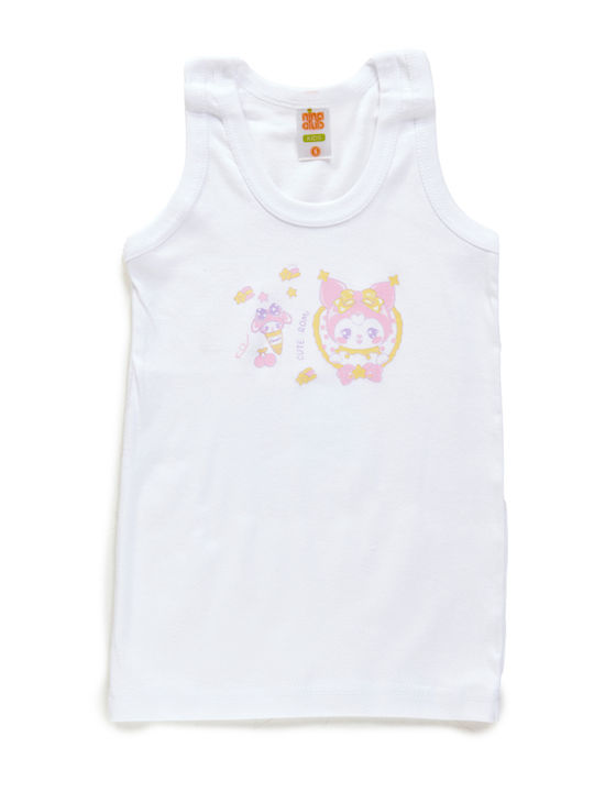 Nina Club Kids' White Sleeveless Undershirt