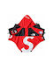 Denik Pets Red Flame Waterproof / Windproof Hooded Dog Coat Red Small / XXLarge With Back Length 44 cm