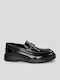 Δερμάτινα Ανδρικά Loafers σε Μαύρο Χρώμα