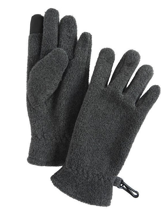 Knitted Grey Kids Gloves