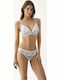 Promise Lace Bra and String Underwear Set in Burgundy