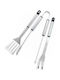 Set of 3 BBQ Tools with Tongs, Spatula and Fork