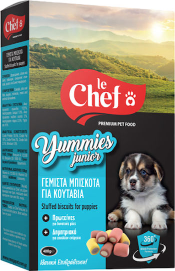 Le Chef Junior Hundekekse mit Vanille und Fleisch 400 g