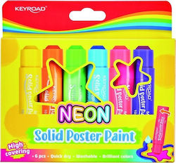 Keyroad Tempera pentru Pictură Neon 6 Bucăți