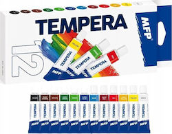 Темперни Бои 12 Цвята в Тубички 12 ml 12 бр