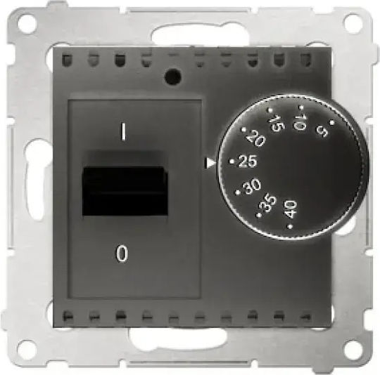 Kontakt-simon Simon 54 Temperature Regulator 5-40°c Ip20 Anthracite Drt10w.01/48