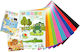 Justnote Floral-Glanzpapier 12 Blatt 25x37 cm