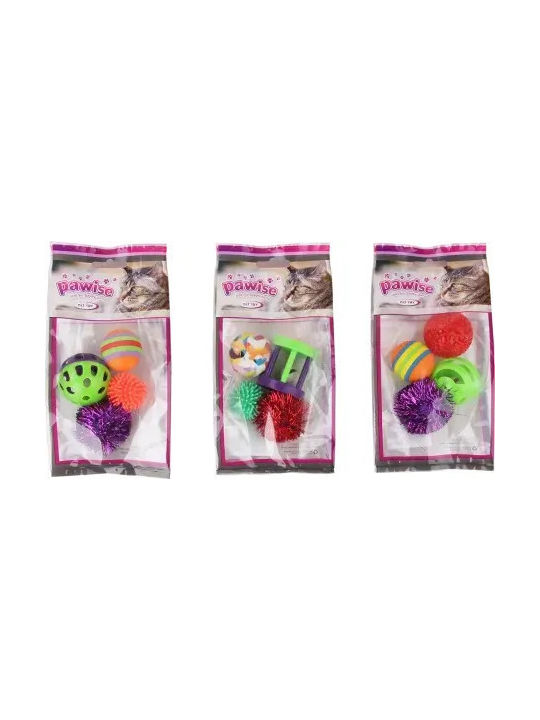 Pawise Set of 4 Different Cat Toys – Fun Exercise Active Play for All Ages