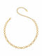 Charmy Choker in Gold Plated Steel with Zircon