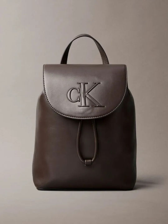 Calvin Klein Bold CK Women's Brown Backpack