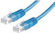 Secomp U/UTP Cat.6 (Gigabit) Network Cable Ethernet 0.5m Blue