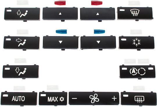 Bmw 5 E39 95-04 Air Conditioning Panel Buttons 14 Pcs Set
