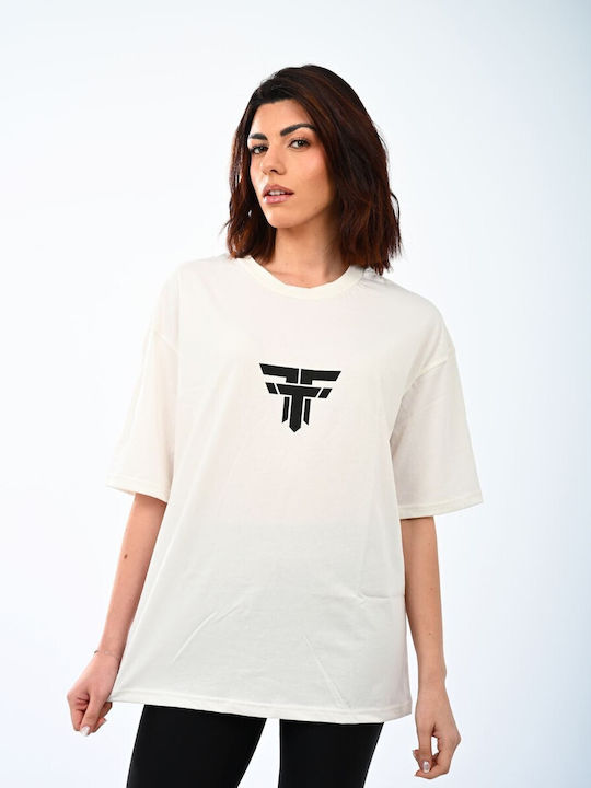 FFT Wear Damen Oversized T-Shirt Creme