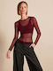 Burgundy Women's Blouse