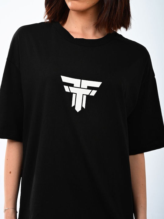FFT Wear Damen Oversized T-Shirt Schwarz