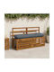 vidaXL Vianen Garden Bench Cushion Blue 30x120 cm