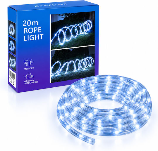 Cold White Christmas Tube Light with Programs 20m