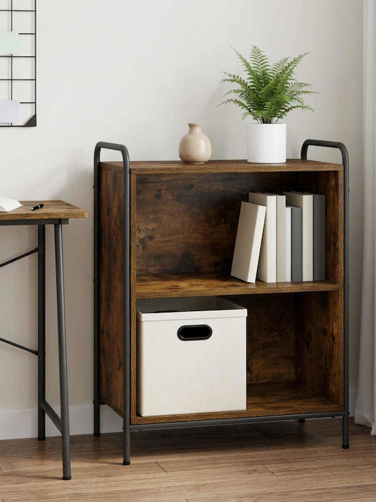 Bookcase Smoked Oak 80x33x80 cm
