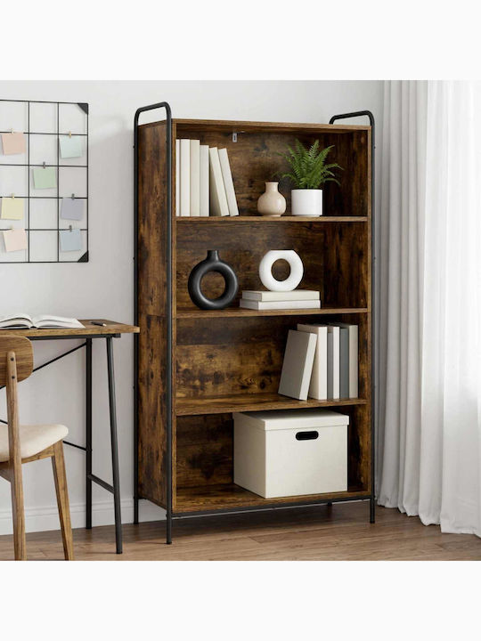 Βιβλιοθήκη Καπνισμένο Ξύλο Δρυός 55.5x33x174εκ.