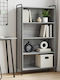 Βιβλιοθήκη Γκρι Sonoma 55.5x33x174εκ.