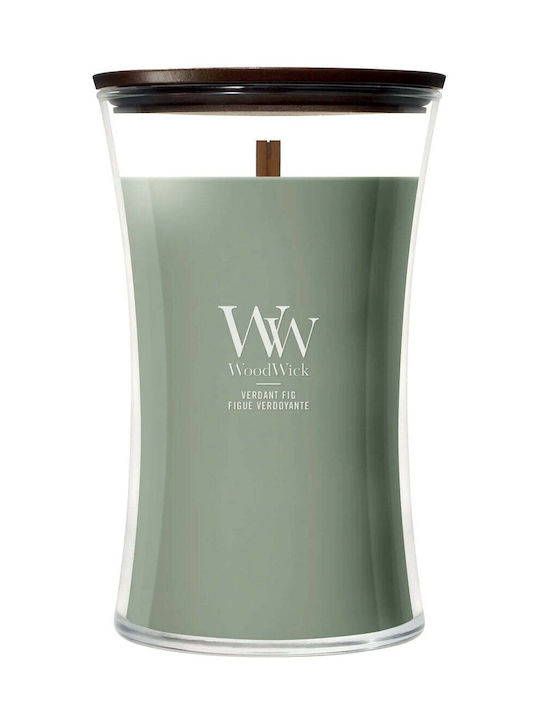 WoodWick Διακοσμητικό Κερί Candle σε Βάζο Πράσινο