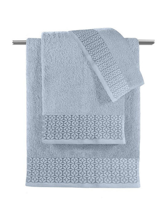 Guy Laroche Monica 3-Piece Bath Towel Set Cielo
