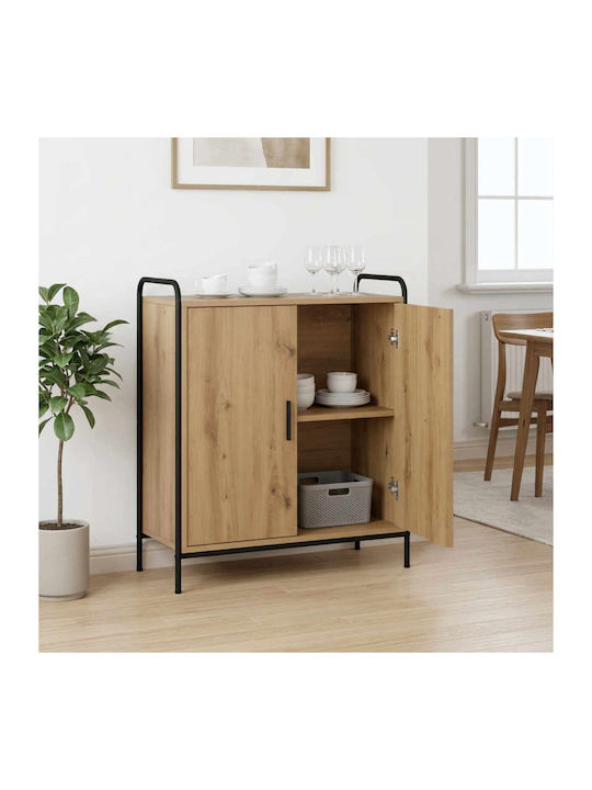 Artisan Wooden Sideboard Brown 73x33x81 cm