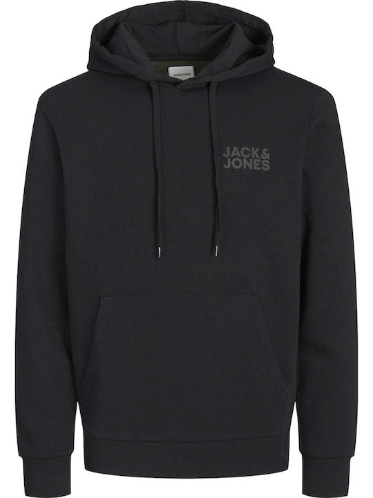 Jack & Jones Hanorac cu Glugă Negru