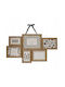 Atmosphera 6-Photo Plastic Multi-Frame with Gold Frame