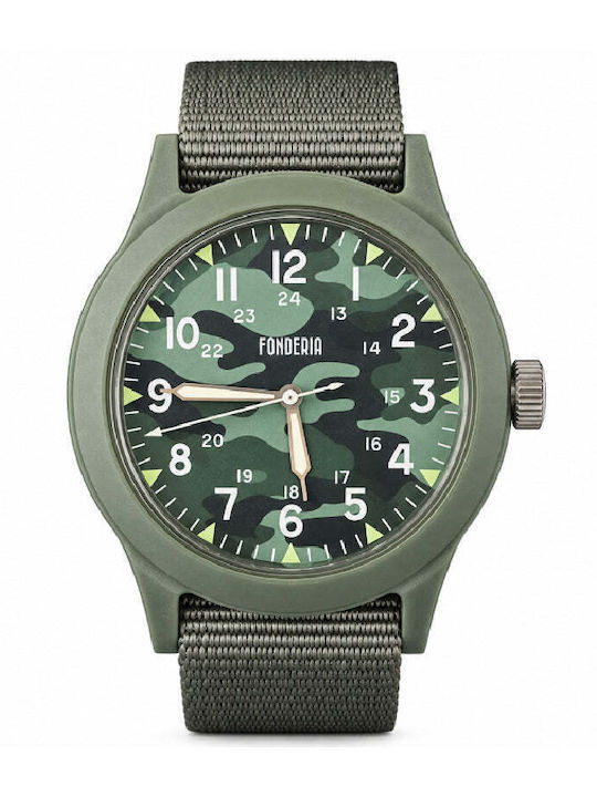 Дамски Часовник 41mm На Батерия със Сива Текстилна Каишка