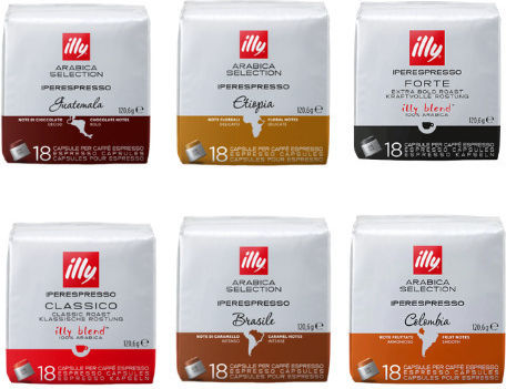 Illy Κάψουλες Mix Cube Συμβατές με Μηχανή Iperespresso 108caps