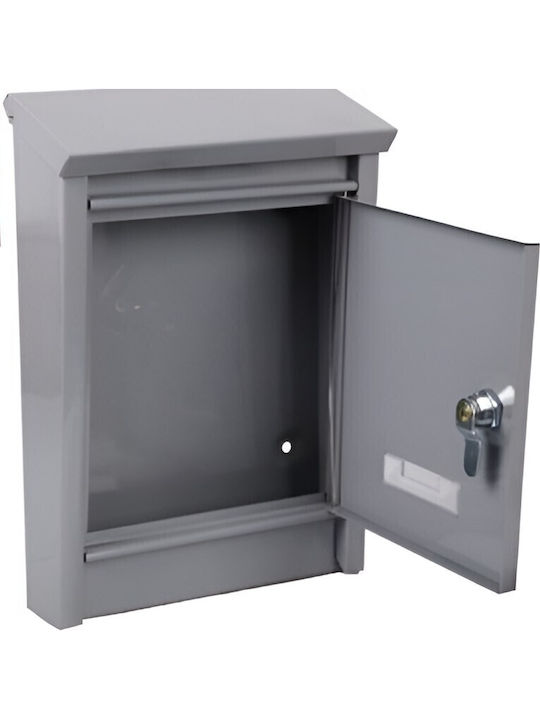 KMT Style Metal Outdoor Mailbox in Grey 21.6x9.4x30.5cm KMT Style Metal Outdoor Mailbox in Grey 21.6x9.4x30.5cm