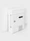 KMT Style Outdoor Metal Mailbox in White 20.5x6.5x29.1cm