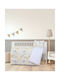 Kocoon Set Babybettlaken aus Baumwolle mit Gummizug für die Wiege Weiß 70 x 130 cm