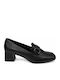 Pumps mit Chunky Mittelhohem Absatz Schwarz WM-MP7005-27HH-SCHWARZ