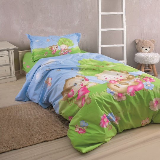 Rythmos Kinderbettwäsche-Set, Halb-Doppelbett, mit Kissenbezug, Mehrfarbig, 160 × 240 cm