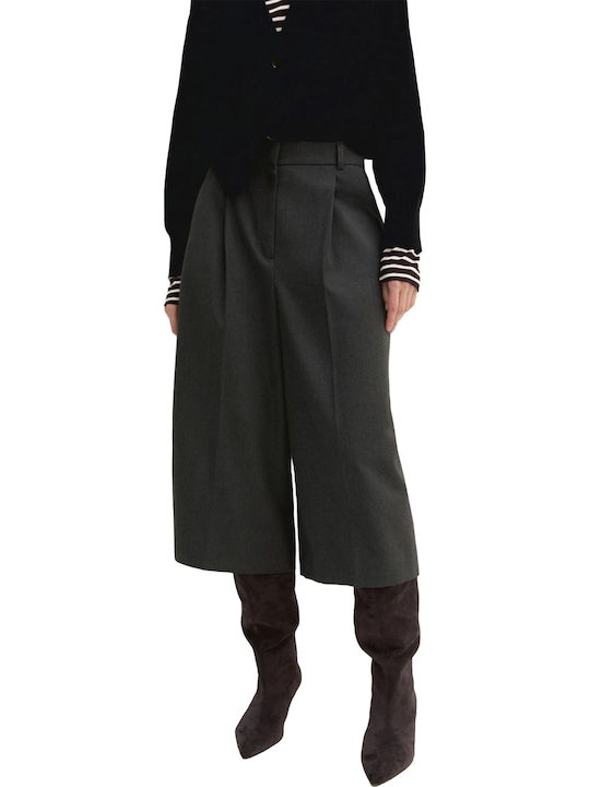 Women's Zip Culottes in Wide Fit Grey