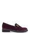 Δερμάτινα Γυναικεία Loafers σε Μπορντό Χρώμα
